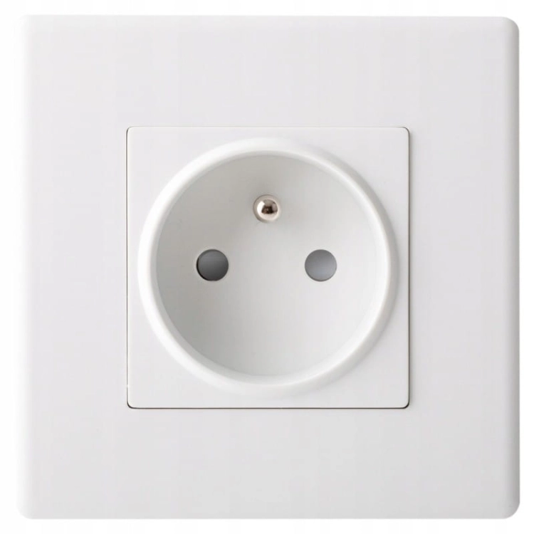 Stopcontact Wit Met Aardpen Aarding Set Met PVC-Afdekraam MIUUN