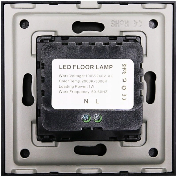 LED-Traplamp Warm 1W Glas Zwart MIUUN